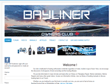 Tablet Screenshot of cdnbaylinerownersclub.com